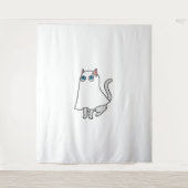 Ghost Cat Classic T - Shirt_1 Wandteppich (Vorderseite)