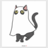 Ghost Cat Classic T - Shirt_2 Aufkleber (Blatt)