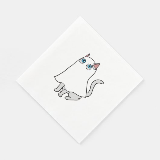 Ghost Cat Classic T - Shirt_2 Serviette (Ecke)