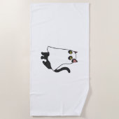 Ghost Cat Classic T-Shirt_2 Strandtuch (Vorderseite)