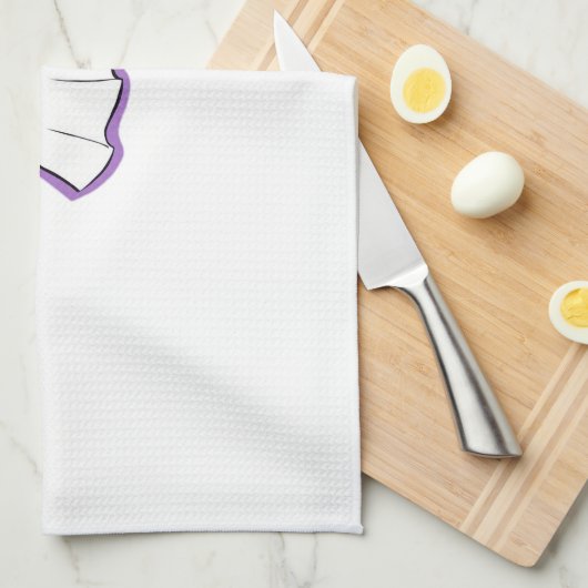 ghost cat Classic T - Shirt_3 Geschirrtuch (Viertel Falte)