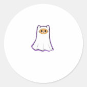 ghost cat Classic T - Shirt_3 Runder Aufkleber (Vorderseite)
