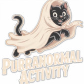 Ghost Cat Classic T - Shirt Aufkleber (Vorderseite)