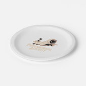 Ghost Cat Classic T - Shirt Pappteller (Schrägansicht)