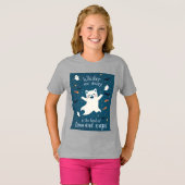 Ghost Cat Funny Zitat | Spooky Niedlich Cat T-Shirt (Vorne ganz)