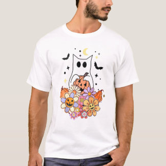 Ghost Cat Halloween-Kostüm T-Shirt
