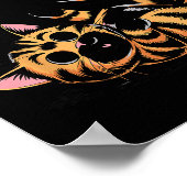 Ghost Cat Meme Funny Halloween Soky Kitty Poster (Ecke)