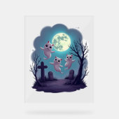 Ghost Cat Parade Acrylschild (Vorderseite)