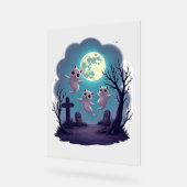 Ghost Cat Parade Acrylschild (Winkel)