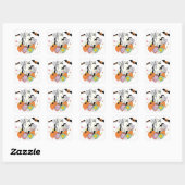 Ghost Cat Quadratischer Aufkleber (Blatt)