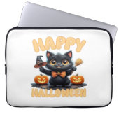 Ghost Cat T-Shirt, Halloween Shirt, Spooky Niedlic Laptopschutzhülle (Vorderseite)