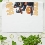 Ghost Cat Tee, Halloween Shirt, Spooky Cute, Unise Geschirrtuch (Gefaltet)