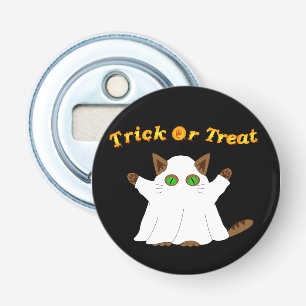 Ghost Cat Trick oder Treat Flaschenöffner