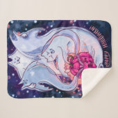 Ghost Cats Pumpkin Blanket Sherpadecke (Vorderseite (Horizontal))