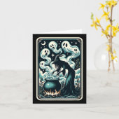 Ghost Cauldron Gothic Supernatural Tarot Card Karte (Gelbe Blume)