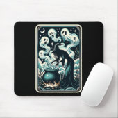 Ghost Cauldron Gothic Supernatural Tarot Card Mousepad (Mit Mouse)