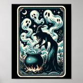 Ghost Cauldron Gothic Supernatural Tarot Card Poster (Vorne)
