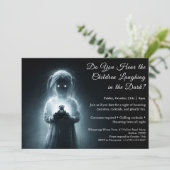 Ghost Child Halloween Kostüme Party Einladung (Stehend Vorderseite)