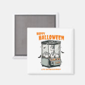 Ghost Claw Game Happy Halloween Magnet (Vorderseite/Rückseite)