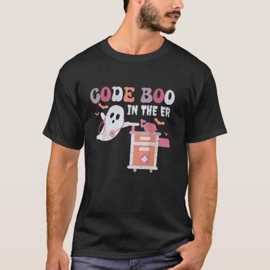 Ghost Code Boo in der ER Atemtherapeutin Hal T-Shirt (Vorderseite)