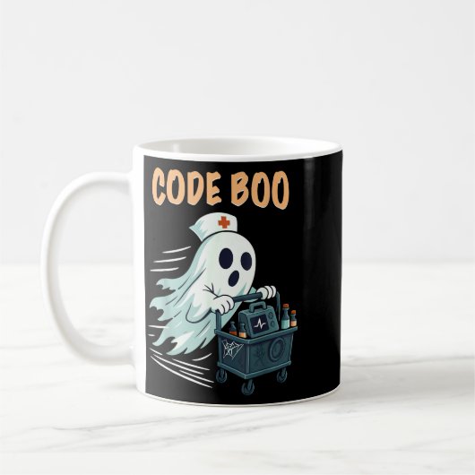 Ghost Code Boo In The Icu Nursing Gift For Hallowe Kaffeetasse (Links)