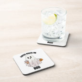 Ghost Coffee Halloween Funny Getränkeuntersetzer (Rechte Seite)