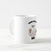 Ghost Coffee Halloween Funny Kaffeetasse (Vorderseite Links)