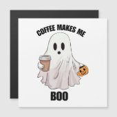 Ghost Coffee Halloween Funny Magnetkarte (Vorne/Hinten)