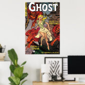 Ghost-Comics Vintage-Comic-Cover Poster (Heimbüro)