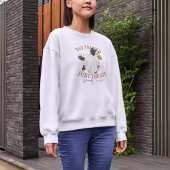 Ghost Costume Hund Doodle Spooky Jahreszeit Sweatshirt