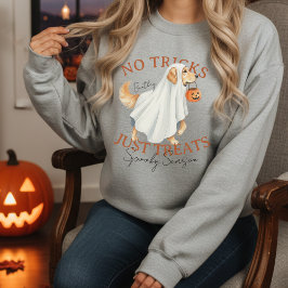 Ghost Costume Hund Golden Retriever Spooky Jahresz Sweatshirt