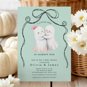 Ghost Couple Baby Dusche Einladung