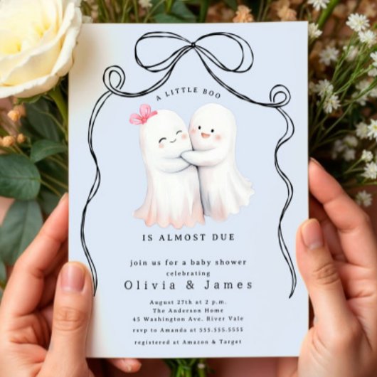 Ghost Couple Baby Dusche Einladung