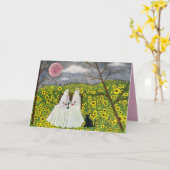 Ghost Couple Forever 2 Art Card Karte (Gelbe Blume)