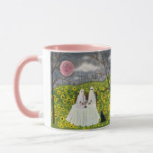 Ghost Couple mit Blume Art Tasse (Links)