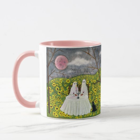 Ghost Couple mit Blume Art Tasse (Links)