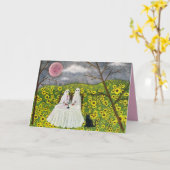 Ghost Couple Style 1 Forever Art Card Karte (Gelbe Blume)