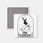 Ghost Coven Bride Squad Gothic Wedding Bachelorett Magnet (Vorderseite/Rückseite)