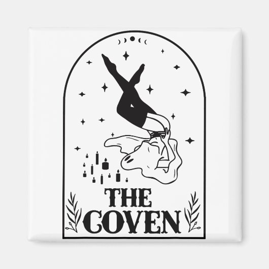 Ghost Coven Bride Squad Gothic Wedding Bachelorett Magnet (Vorne)