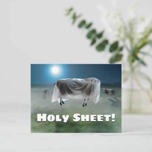 Ghost Cow Einladungspostkarte (Stehend Vorderseite)