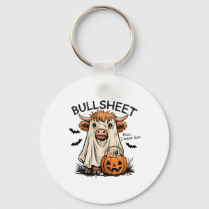 Ghost Cow Funny Halloween Spooky Moo Animal Costum Schlüsselanhänger
