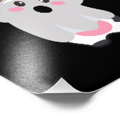 Ghost Cow Moo I Gemein Boo Halloween Geschenk Fotodruck (Ecke)