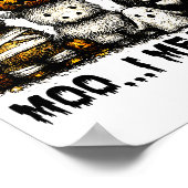 Ghost Cow Moo I Mean Boo Halloween Outfit Funny Co Poster (Ecke)