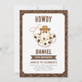 Ghost Cowboy Birthday Einladung (Vorderseite)