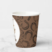 Ghost Cowboy Birthday Einladung Pappbecher (Links)