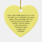 Ghost Crab Heart Shaped Ornament (Hinten)