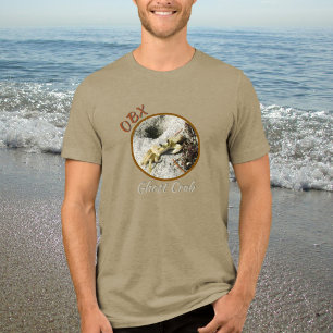 Ghost Crab OBX Außenbanken NC Fotografisch Tri-Blend Shirt