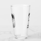 Ghost Crab Silhouette Casting a Shadow Monogram Glas (Rechts)