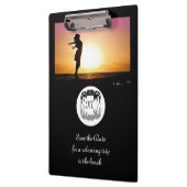 Ghost Crab Silhouette und Shadow Monogram Foto Klemmbrett (Links)