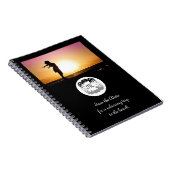 Ghost Crab Silhouette und Shadow Monogram Foto Notizblock (Rechte Seite)